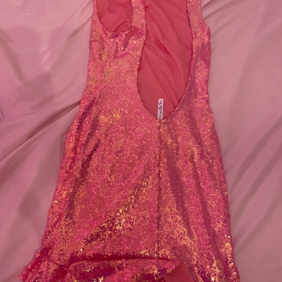 Pink Sparkly Homecoming Dress Never Worn - Picture 2 of 2